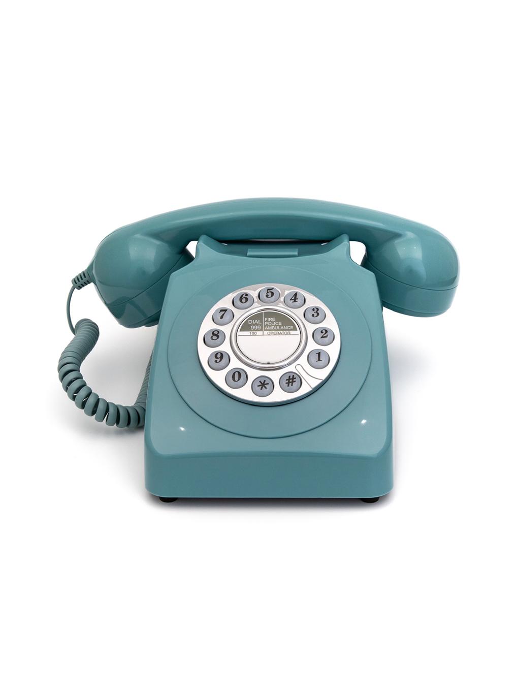 Teléfono fijo Push Button de GPO 746 (azul) – La Maravilla